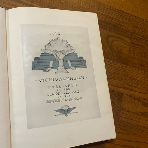 Vintage, Rare 1921 University Of Michigan Ensian Yearbook (Michiganensian) - Picture 10 of 13